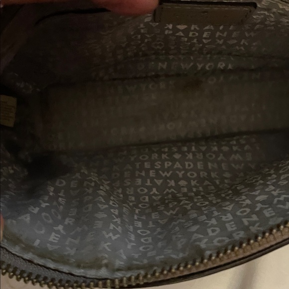 Kate Spade Tan Leather Crossbody Bag Adjustable Strap EUC - Picture 4 of 7